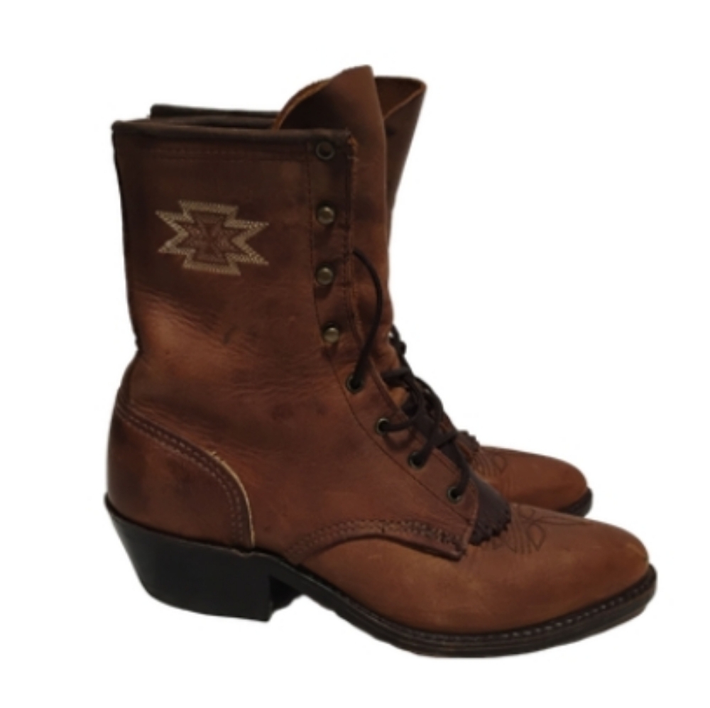Vintage Brown Abilen Western Boots